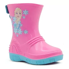 Bota Lluvia Impermeable Niña Ari Rosa Celeste 13-21