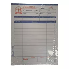 Comanda Para Restaurante 250 Hojas Libreta Control Meseros