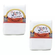 Kit 2 Kg Massas De Biscuit Jl Artesanato Branco