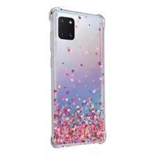 Capa Desenhada Corações Para Galaxy S10 Lite + Pel 3d E Câm