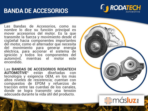 (1) Banda Accesorios Micro-v A/a, P/loca G25 2.5l V6 11/12 Foto 4
