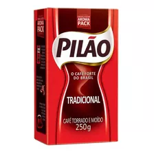 Café Pilão Torrado E Moído Tradicional Vácuo 250g