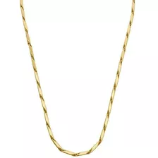 Colar Masculino Cordão Corrente Aço 316l Folheado Ouro 60cm