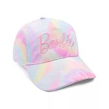 Gorra Barbie Para Niñas | Bordado Teñido Anudado Rosa Y Azul