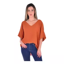 Blusa Feminina Branca Manga 3/4 Gola V Show De Promo Linda 