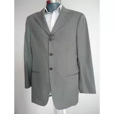 Armani Collezioni. Saco Gris Claro. Lana Y Seda. Talla 40 R