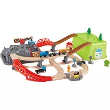 Pista De Trenes En Madera Juego De Construcción Para Niños