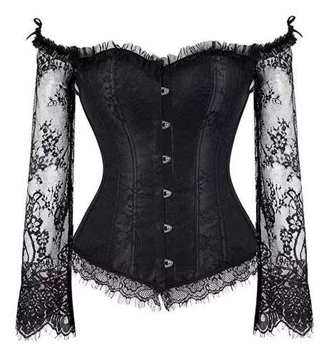 Tercera imagen para búsqueda de corset negro