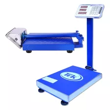 Balanza Bascula 500kg Electronica Pedestal Bandeja Acero