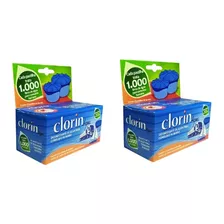Kit 2 Cloro Clorin P/ 1000l D´água Embalagem C/ 25 Pastilhas