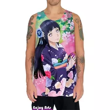 Camiseta Regata Masculina Hinata Hyuga Naruto 9 Shippuden