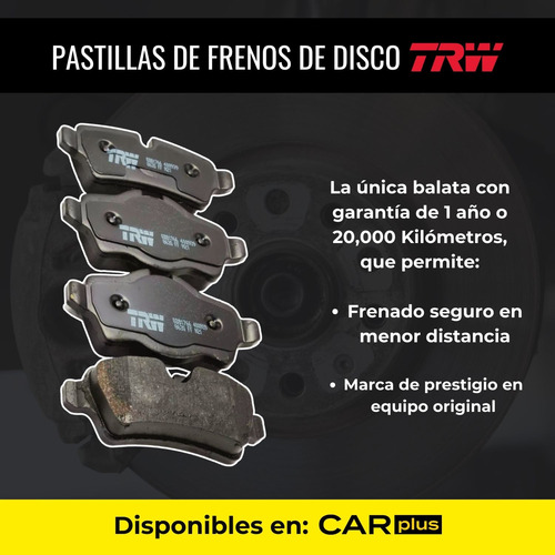 Balatas Traseras Peugeot 306 Xr 1997-1998 1.6 C/sensor Trw Foto 2