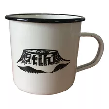 Taza Esmaltada Stihl 10x9, Color Blanco