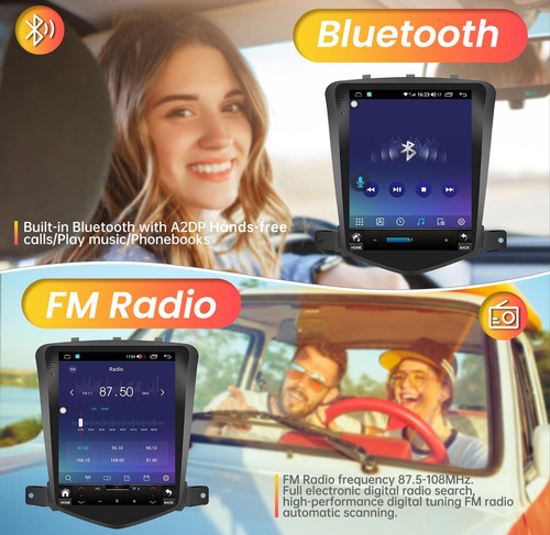 Radio Android 11.0 Para Chevrolet Chevy Cruze 2009-2015, 2g  Foto 5
