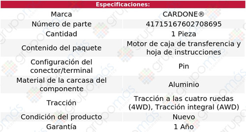 Motor Caja Transferencia Cardone Range Rover 2006 A 2017 Foto 5