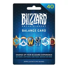 Battlenet Battle.net Tienda Blizzard Egift Card 40 Dólares