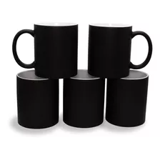 Taza Mágica Negra Mate 11oz Sublimación 12 Pzas Sublimar