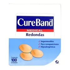 Curas Redondas Cureband Medical Caja Por 100 Unidades!