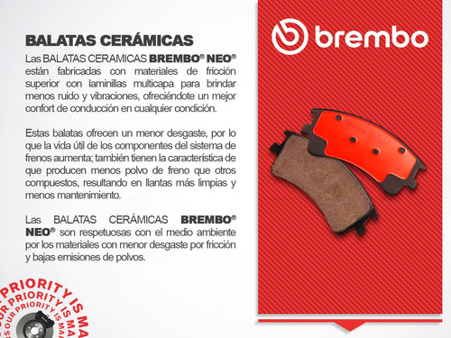 Balatas Delanteras Cermicas Brembo A7 Quattro 2012 A 2018 Foto 5