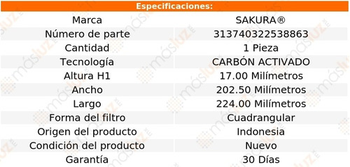 Filtro Aire Acondicionado Carb Act Accent 1.6l 4 Cil 12/17 Foto 2