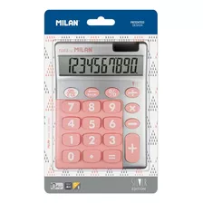 Blister Calculadora Silver Rosa Y Silver Azul 10 Digitos