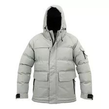 Campera Hombre Impermeable Abrigo Puffer Parka Bgt Capucha