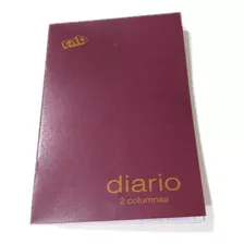 Libro Diario Rab 1726/d2 Tapa Flexible Bordo 2 Columnas 40hs