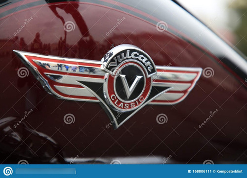 Par Emblemas Tanque Kawasaki Vulcan Classic 1500 800 900 Etc Foto 5