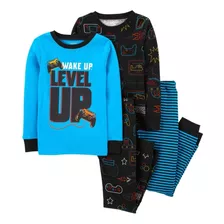 Conjunto Pijama Infantil 4 Peças Game Importado