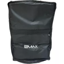 Bag Capa Luxo Espuma 25 Mm Com Bolso Para Cabos Jbl Max 12 