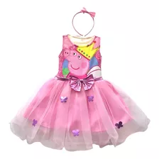 Vestido Bebé Niña Masha Y Oso Pepa Peppa Pig Navidad Fiesta