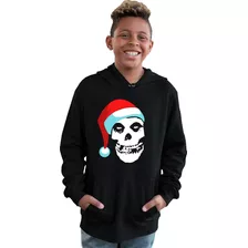 Sudadera Infantil Navideña De Misfits Con Gorro De Santa Cla