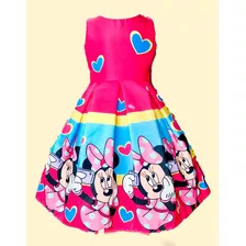 Vestido De Niña Minnie Mouse Rosa 