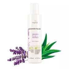 Sabonete Líquido Vegana Puro Relax Aloe Lavanda Wnf 200ml