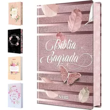 Bíblia Feminina - Nvi | Flores Rosa | Capa Dura | Evangélica