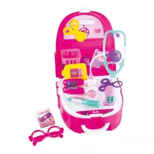 Mochila Médica Barbie Doutora Com Acessórios Fun Brinquedos