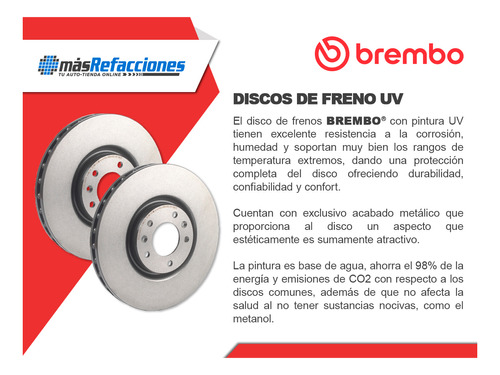 Par De Discos Ventilados Delanteros Fortwo 2016-2018 Brembo Foto 4