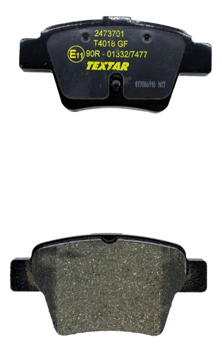 Balatas Traseras Textar Citroen C4 2009 2010 2011 2012 2013 Foto 4