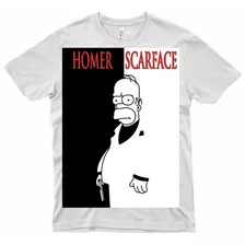 Poleras De Los Simpson 025(scarface)de Calidad Y Algodón100%