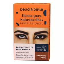 Henna Para Sobrancelhas Della E Delle 3g Cor A Escolher