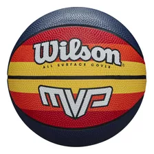 Pelota Basquet Wilson - Mvp Bskt Retro - N7 Color Negro/rojo