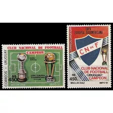 Fútbol - Club Nacional - Uruguay - Serie Mint - Yv 1385-86