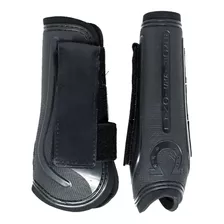 Caneleira Para Cavalo Popular De Velcro Cor Preto