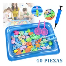 Juguete De Juego De Pesca Para Niños Pequeños 40pz