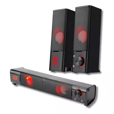 Caixa De Som E Soundbar Redragon Orpheus Gs550 2.0 Led Red