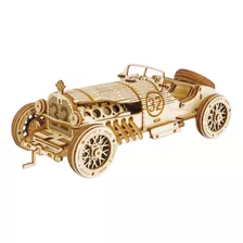 Quebra Cabeça Madeira Robotime Carro Corrida 3d 220pc Mc401