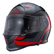 Capacete Para Moto X11 Capacete Revo Vision Sv Preto E Vermelho Fosco Tamanho 60 