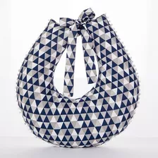 Almofada Para Amamentação - Travesseiro Triangulo Azul