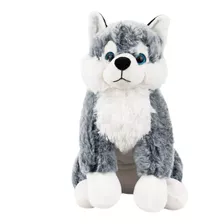 Cachorro De Pelucia Husky Siberiano 31cm