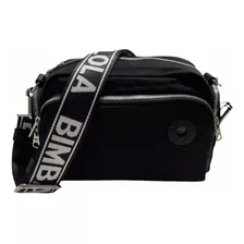 Bolso Bandolera M Nylon Negro Original Bimba Y Lola